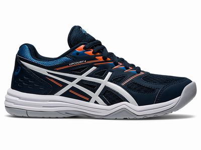 Zapatillas Deporte Asics UPCOURT 4 GRADE SCHOOL Niños Azules Blancas | CO-534076