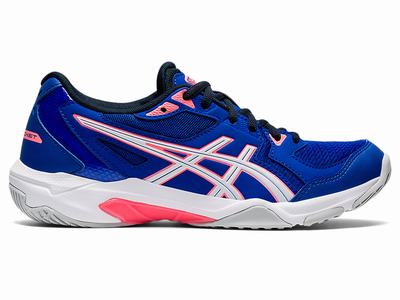 Zapatillas Indoor Asics GEL-ROCKET 10 Mujer Azules Blancas | CO-028594