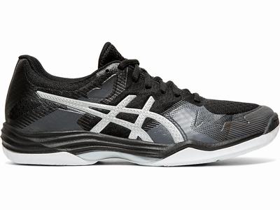 Zapatillas Indoor Asics GEL-TACTIC 2 Mujer Negras Plateadas | CO-479216