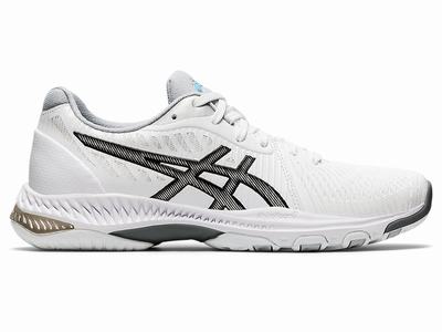 Zapatillas Indoor Asics NETBURNER BALLISTIC FF 2 Mujer Blancas Negras | CO-941782