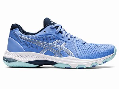 Zapatillas Indoor Asics NETBURNER BALLISTIC FF 2 Mujer Azules Plateadas | CO-948071