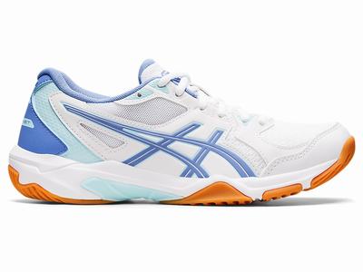 Zapatillas de Voleibol Asics GEL-ROCKET 10 Mujer Blancas Azules | CO-204893