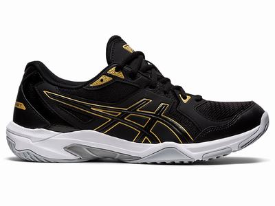 Zapatillas de Voleibol Asics GEL-ROCKET 10 Hombre Negras Doradas | CO-864071