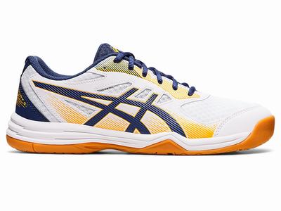 Zapatillas de Voleibol Asics UPCOURT 5 Hombre Blancas Verde Menta | CO-870153