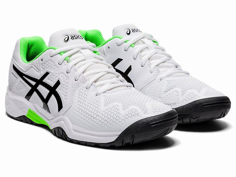 Zapatillas Deporte Asics GEL-RESOLUTION 8 GRADE SCHOOL Niños Blancas Verde | CO-320854