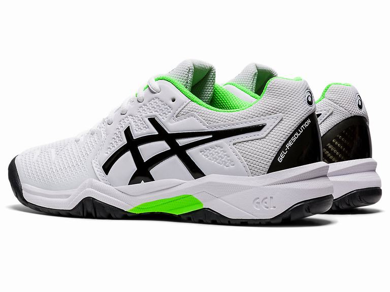 Zapatillas Deporte Asics GEL-RESOLUTION 8 GRADE SCHOOL Niños Blancas Verde | CO-320854