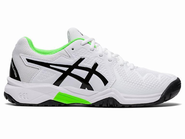 Zapatillas Deporte Asics GEL-RESOLUTION 8 GRADE SCHOOL Niños Blancas Verde | CO-320854