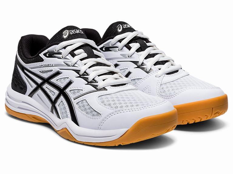 Zapatillas Deporte Asics UPCOURT 4 GRADE SCHOOL Niños Blancas Negras | CO-560198