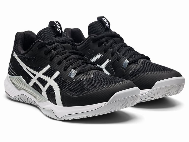 Zapatillas Indoor Asics GEL-TACTIC Mujer Negras Blancas | CO-917625