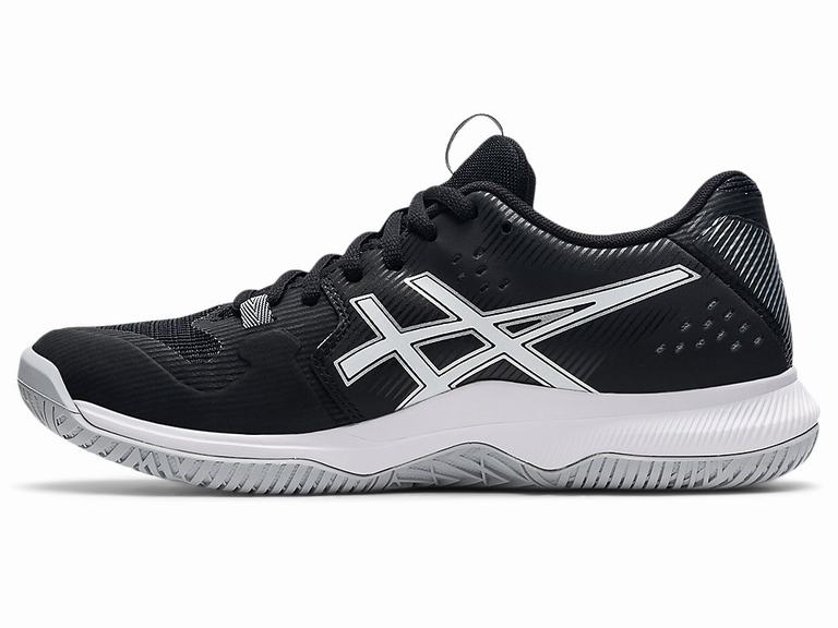 Zapatillas Indoor Asics GEL-TACTIC Mujer Negras Blancas | CO-917625