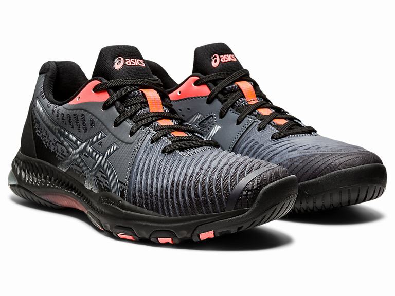 Zapatillas Indoor Asics NETBURNER BALLISTIC FF 2 L.E. Mujer Negras Naranjas Rojas | CO-083591