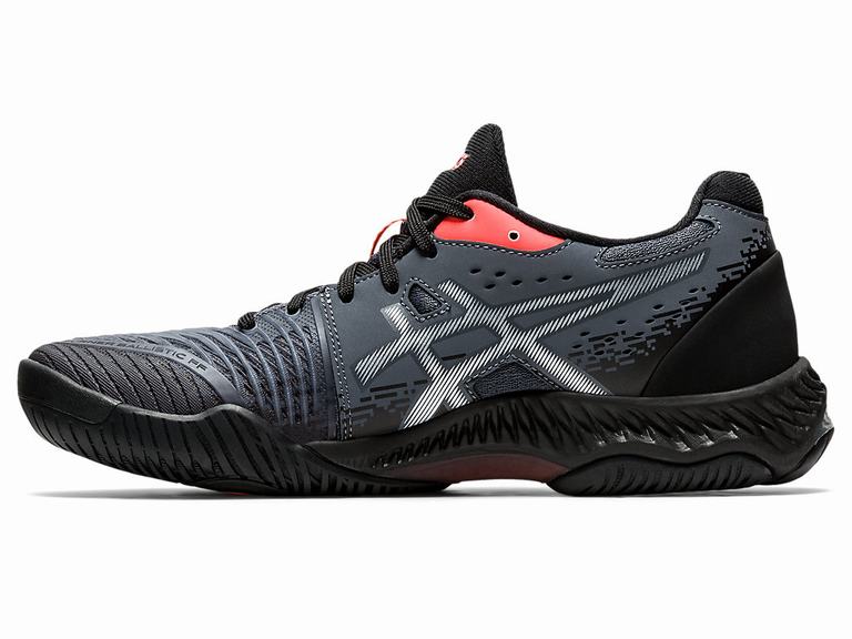 Zapatillas Indoor Asics NETBURNER BALLISTIC FF 2 L.E. Mujer Negras Naranjas Rojas | CO-083591