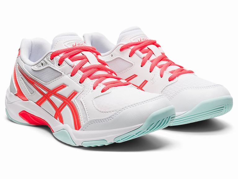 Zapatillas de Voleibol Asics GEL-ROCKET 10 Mujer Blancas Naranjas Rojas | CO-418369